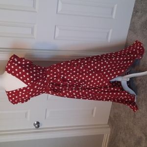 Like New Red and White Polkadot Dress